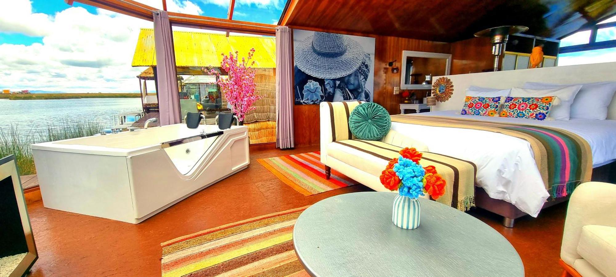 Uros Kay Pacha Lodge Puno Pokoj fotografie